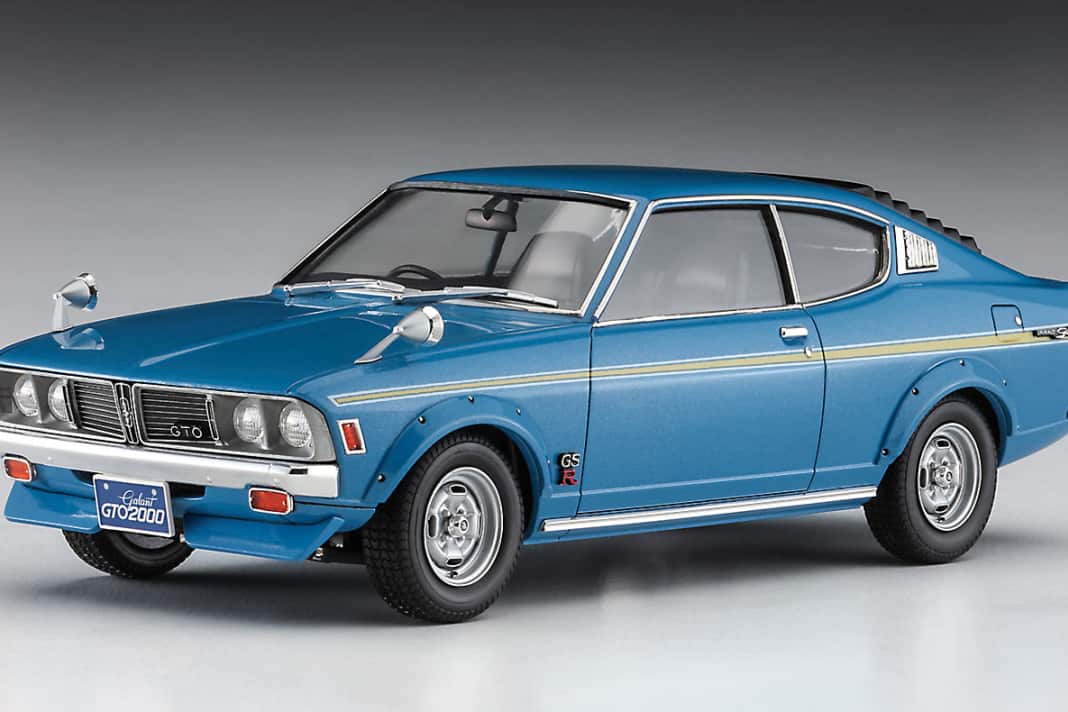 Hasegawa liefert Mitsubishi-Fastback von 1977 als Plastikkit in 1:24 aus