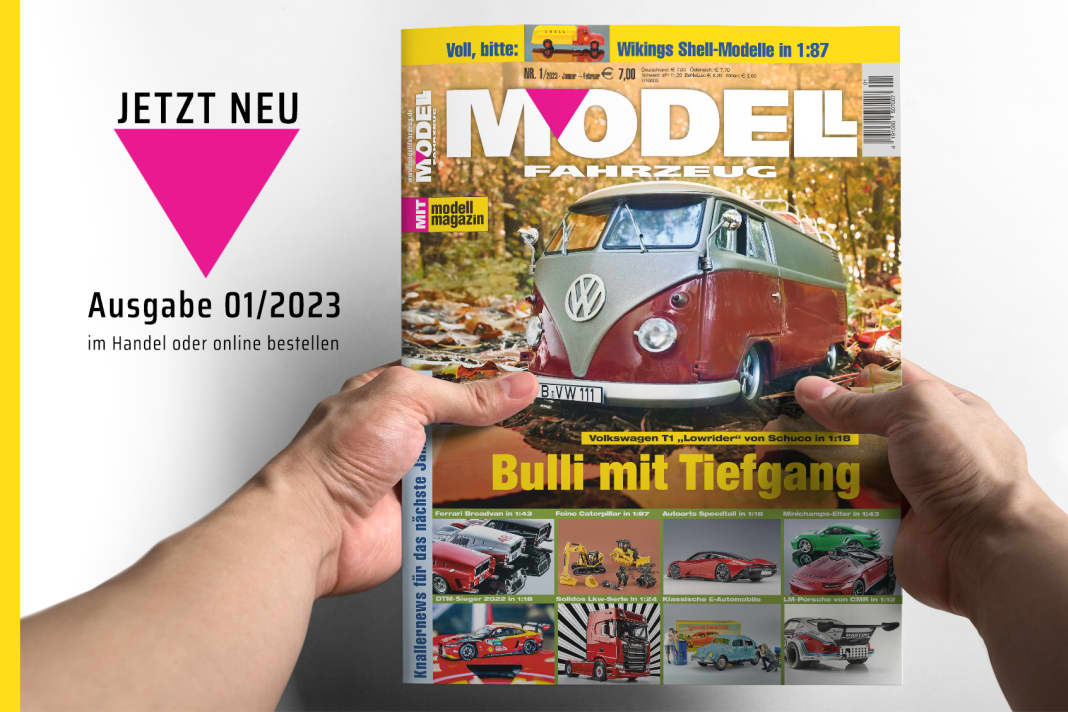 Heft 1/2023 von MODELL FAHRZEUG ist da und enttarnt News für das Jahr 2023