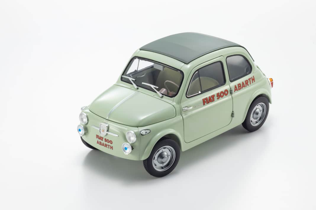 Kyosho plant die heißeste Rennsemmel des Fiat 500 im Maßstab 1:18