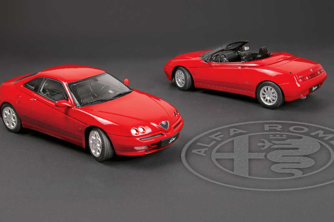Alfa Romeo GTV (Tipo 916) von norev in 1:18 –Simply RED