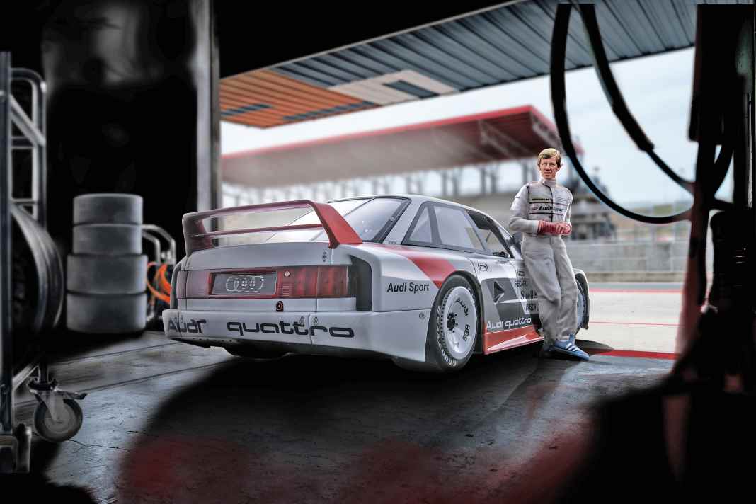 ‘89 Audi 90 IMSA GTO Sieger Watkins Glen mit Röhrl-Figur in 1:18 – Es geht rund!