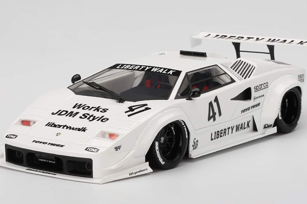 Top Speed kündigt diesen Krawall-Countach in 1:18 aus Resine an