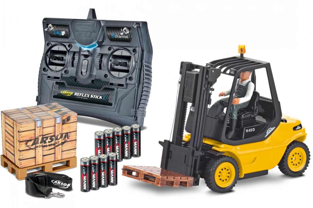 Mit dem Linde H40D stapelt Carson Modelsport hoch – im Maßstab 1:14