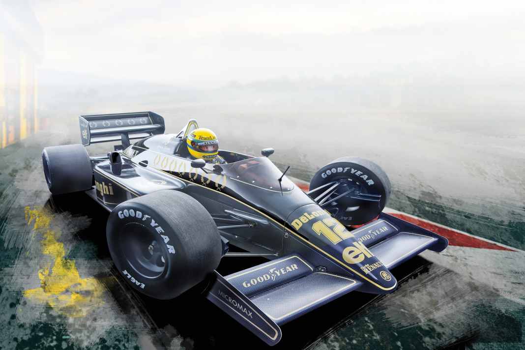 ‘85 Lotus 97T Ayrton Senna von Minichamps in 1:18 – Der Senna-Aufgang