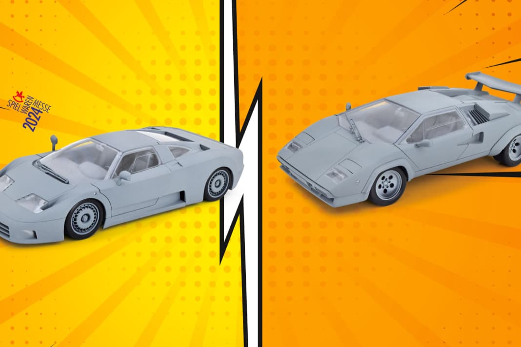 Bugatti EB 110 und Lambo Countach 5000 S von KK-Scale in 1:12