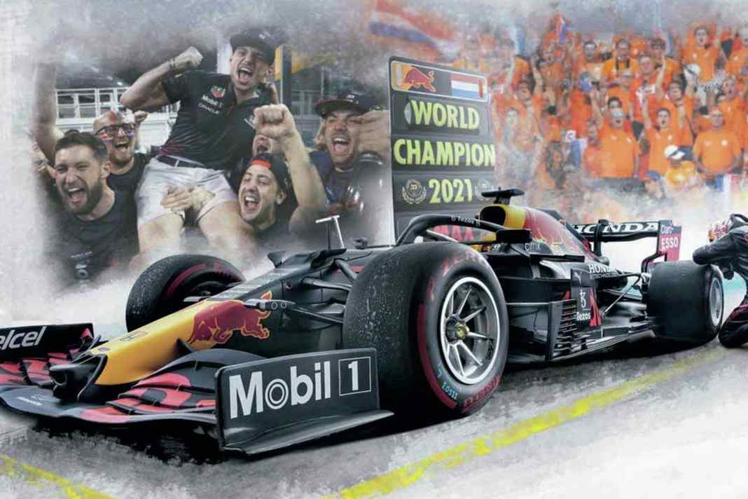 ’21 Red Bull RB16B Max Verstappen von Minichamps in 1:12 - Maxi-Mumm