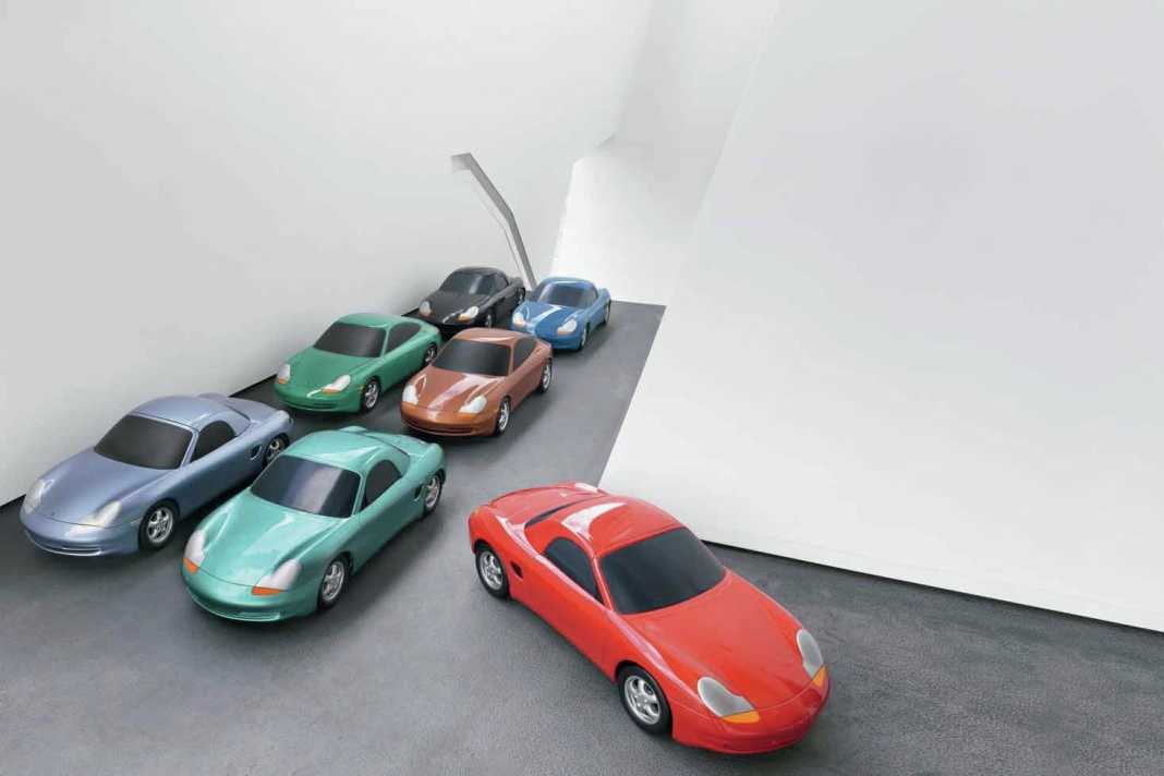 Porsches Farbstudien in 1:5 - Farbe bekennen