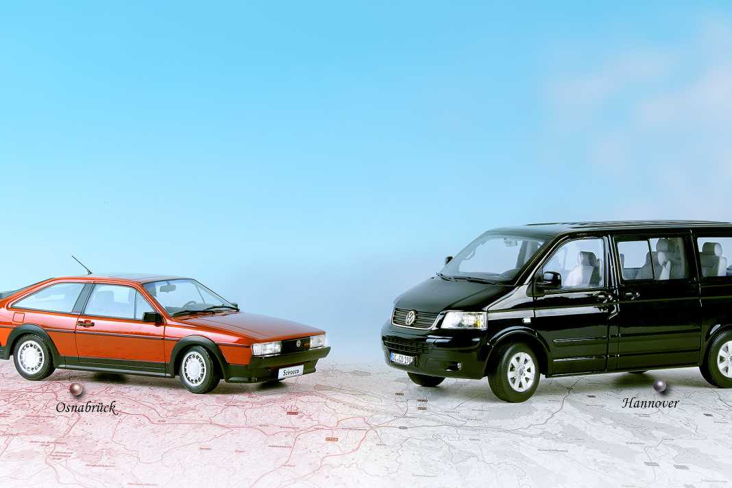 Dieses coole VW-Duo von Norev in 1:18 kommt zunächst exklusiv bei Modelissimo