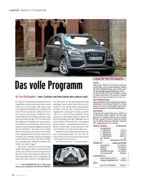 KURZTEST Audi Q7 V12 TDI quattro 500 PS