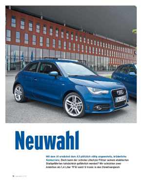 VERGLEICHSTEST Audi A1 1.4 TFSI 122 PS vs. A3 1.4 TFSI 125 PS