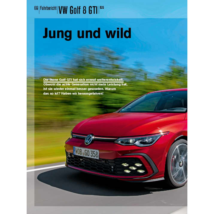 VW Golf 8 GTI DSG: Jung und wild