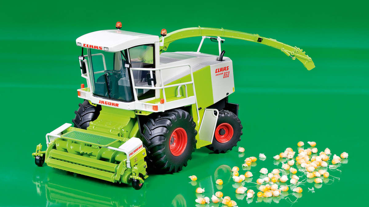 Schnittiger Youngtimer: Claas Jaguar 860 von Universal Hobbies in