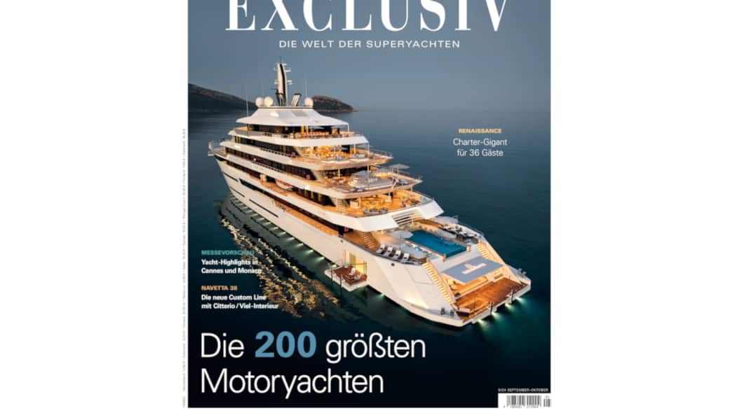 BOOTE EXCLUSIV präsentiert 2024er-Klassement der schwimmenden Superlative: 180-Meter-Yacht bleibt an der Spitze