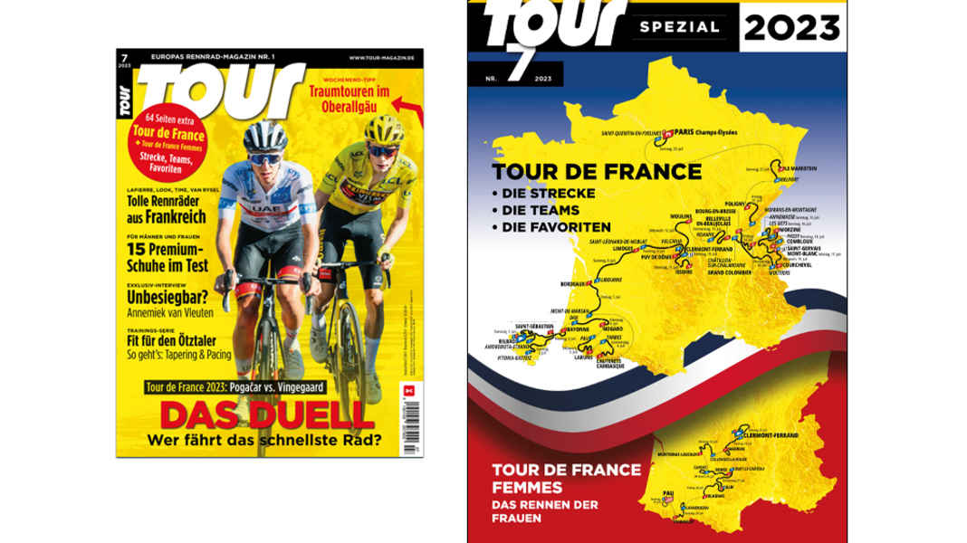 Alle Infos zur Tour de France 2023: Magazin TOUR mit 64 Seiten zur Frankreich-Rundfahrt