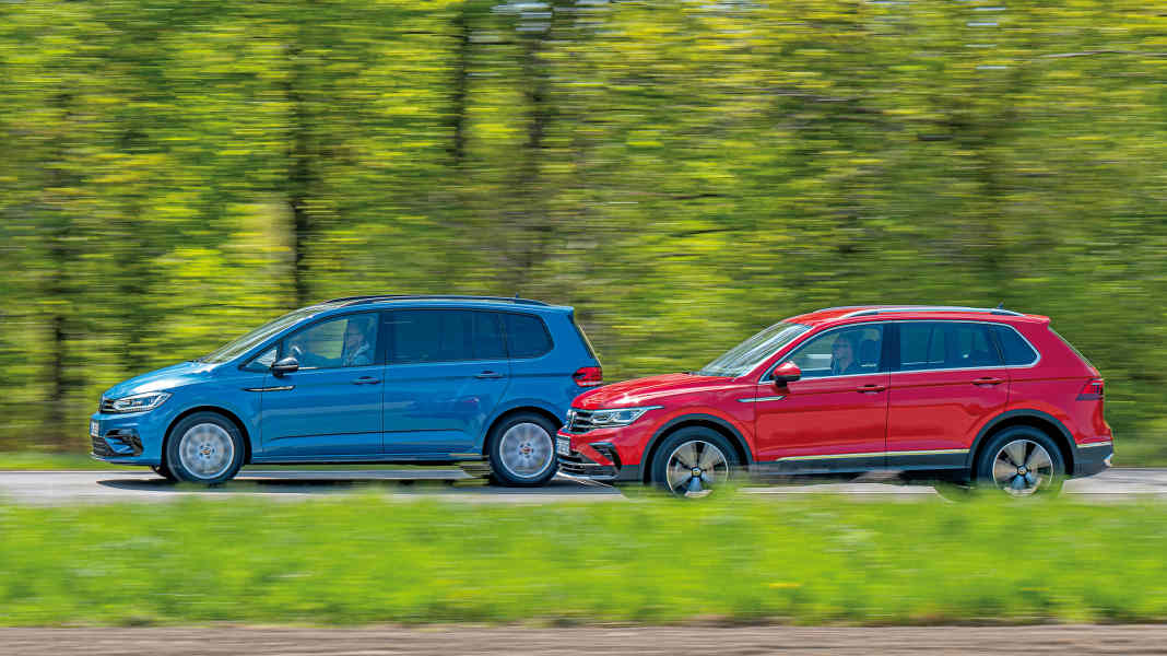 VW Touran 2.0 TDI vs. VW Tiguan 2.0 TDI: Zwist gibt es in der besten Familie