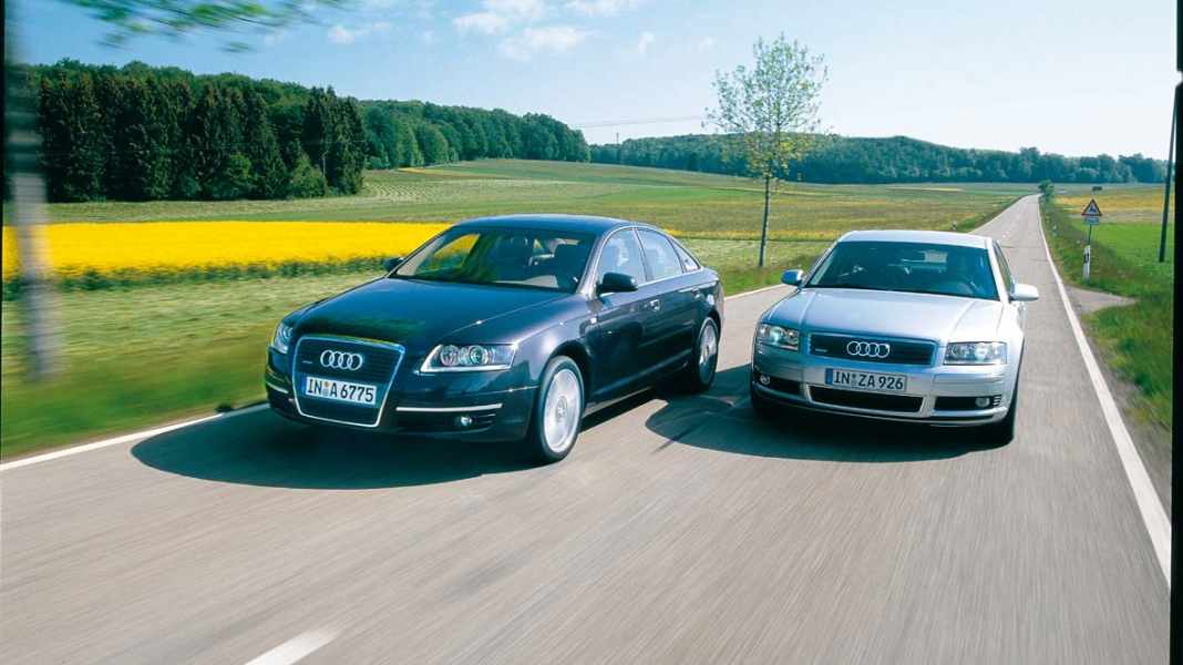 Vergleich: Audi A6 gegen A8 mit 4.2-Liter-V8 und 335 PS - DICHT DRAN