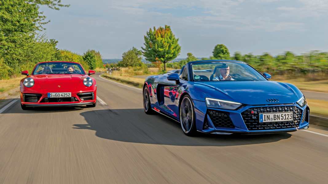 Audi R8 Spyder vs. Porsche 911 Cabrio - Der Himmel auf Erden