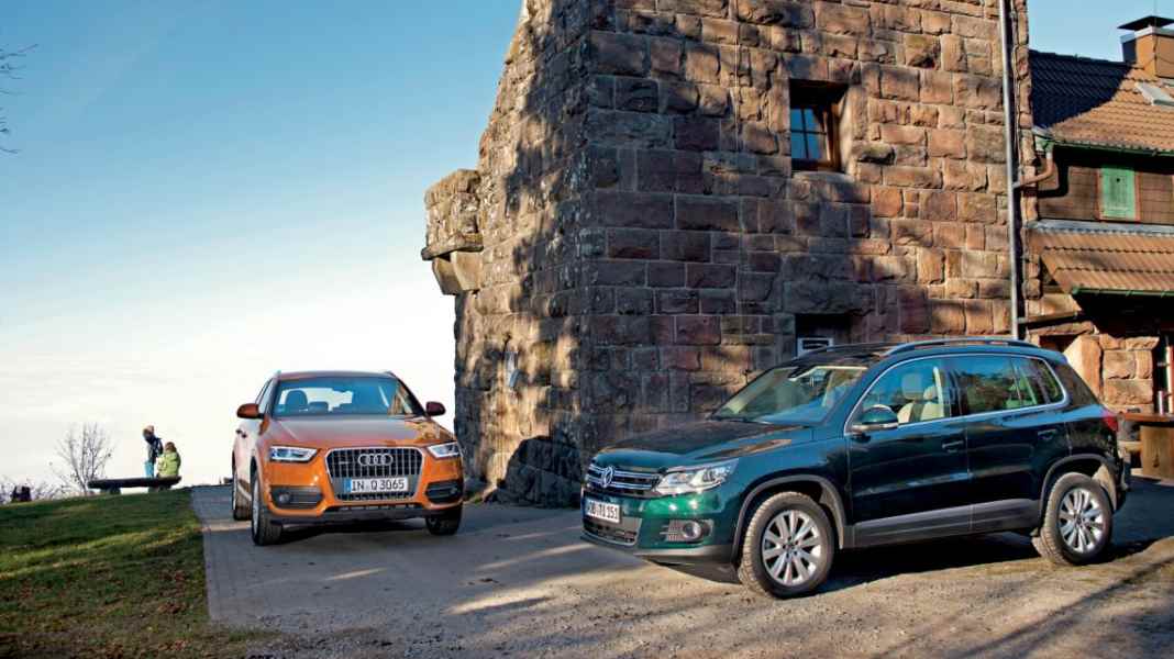 Vergleichstest: VW Tiguan 170 PS vs. Audi Q3 177 PS je 2.0 TDI - Sport und Spiel