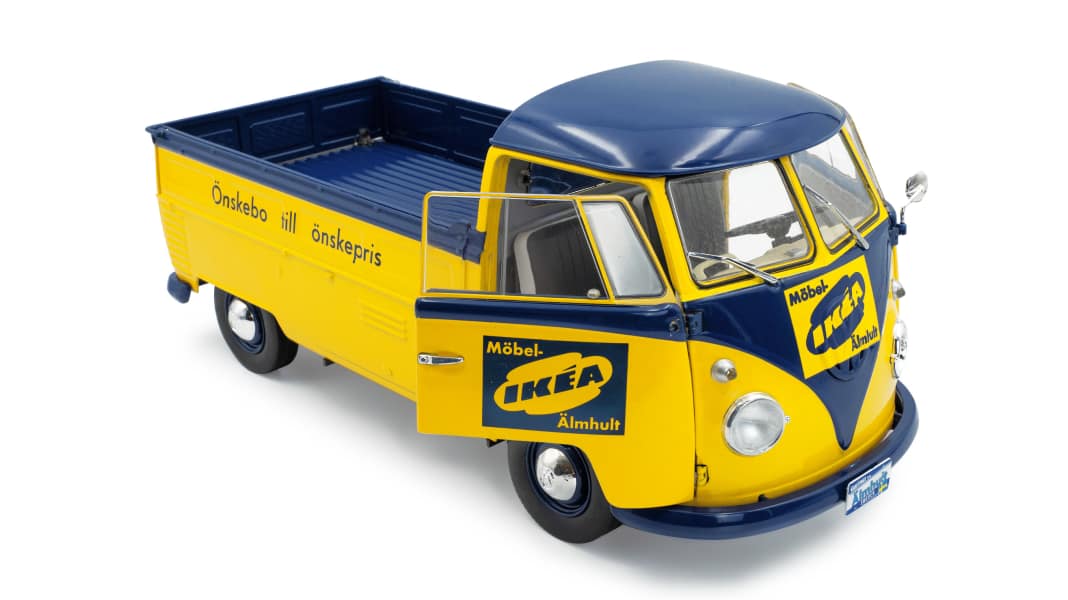 VW T1 Pritsche „Ikea“ von Solido in 1:18 – Billy-Bulli