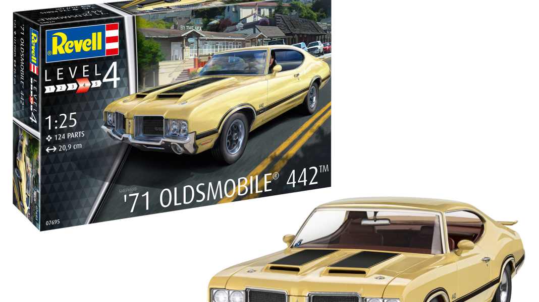 Revell bringt Oldsmobile 442 als Plastikbausatz in 1:25