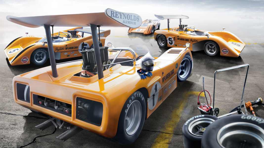 Fuhrwerk Orange – ‘69 McLaren M8B von Tecnomodel in 1:18