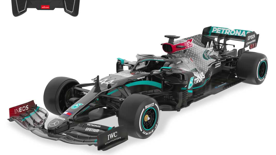 Jamara bringt Hamiltons Mercedes-Flitzer als 1:18-Modell mit Funkfernsteuerung