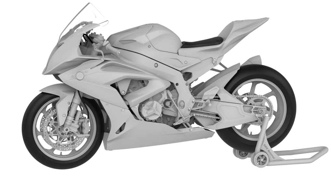 Meng arbeitet an einem weiteren Kit eines BMW-Bikes in 1:9