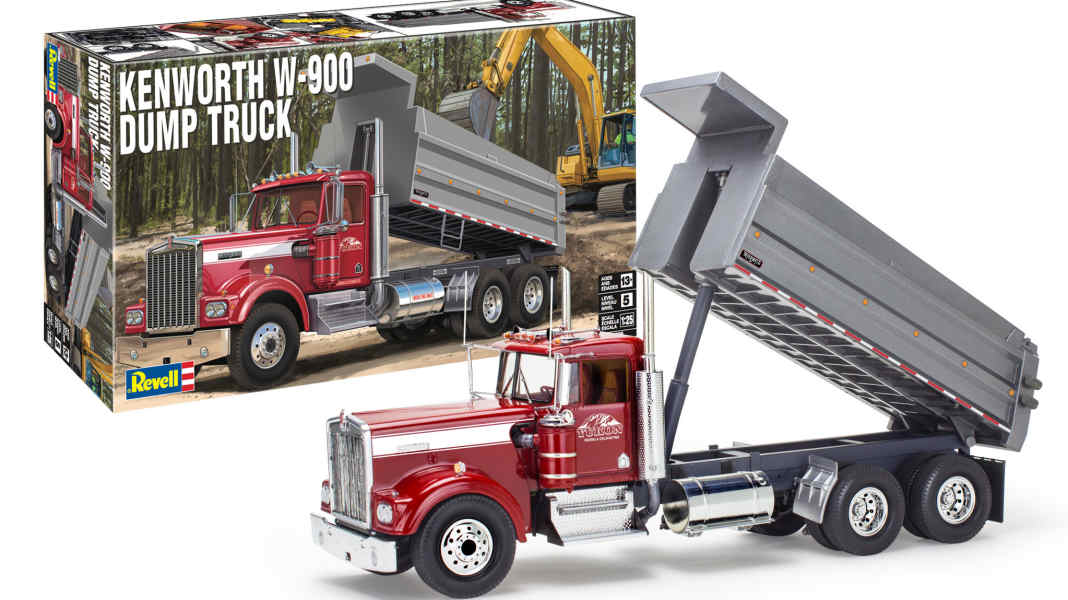 Revell macht richtig Truck: Mit einem Muldenkipper auf Kenworth-Basis in 1:25