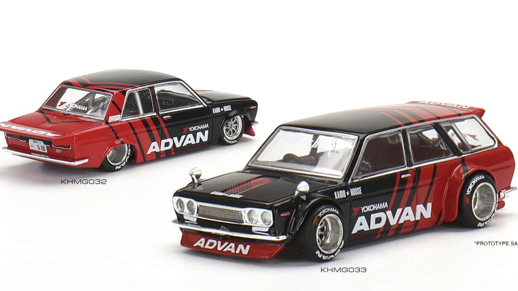 Mini GT bringt neue Tuning-Versionen des Nissan 510 im Matchbox-Maßstab 1:64
