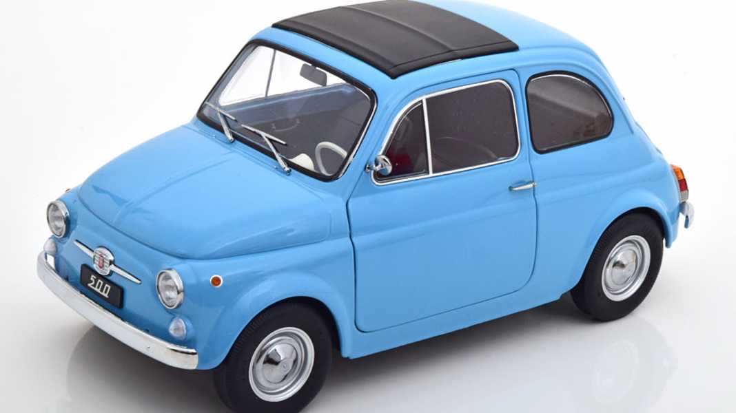 KK-Scale macht beim Thema Fiat 500 himmelblau – und das in 1:12
