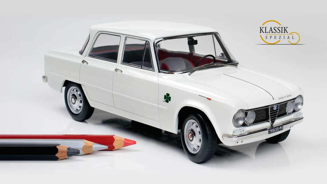 499-mal Weiß: Alfa Romeo Giulia TI Super von Norev in 1:18