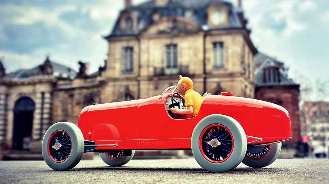 Der rote Renner: Tims „Bolide Rouge“ in 1:24 von Hachette