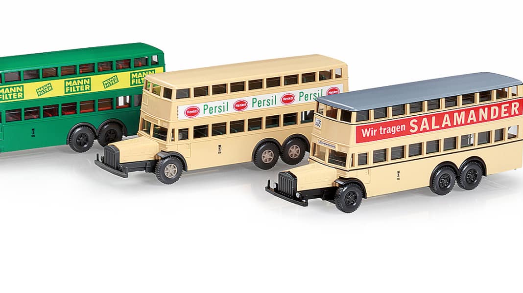Wikings Berliner Doppeldeckerbusse in 1:87 – Ich bin ein Berliner