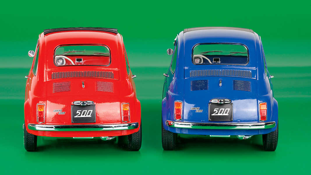 Die Gartenzwerge: BMW Isetta und Fiat 500 von KK-Scale in 1:12