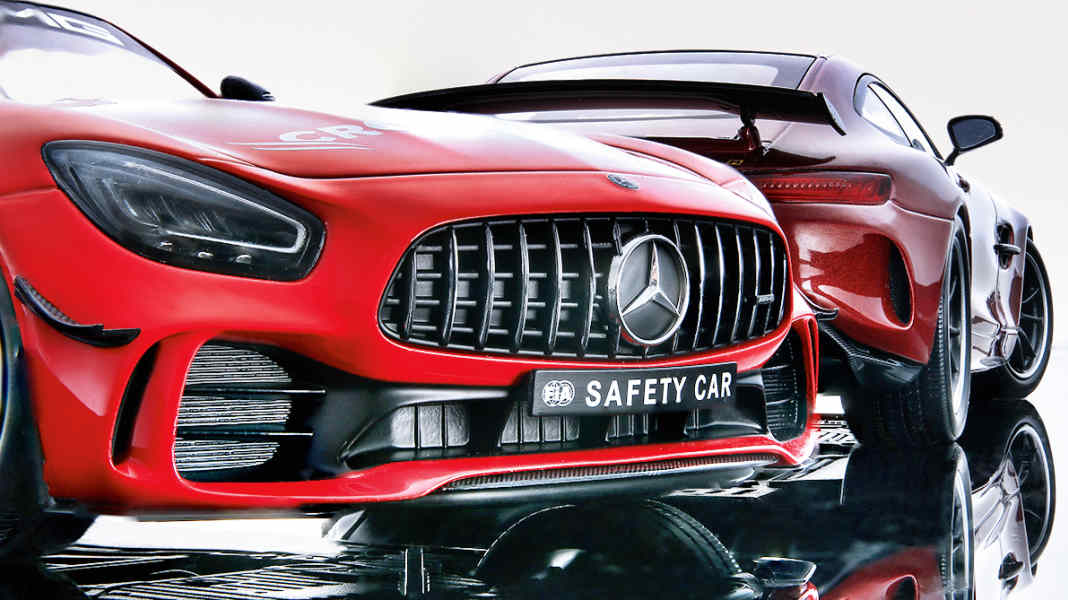 Im roten Bereich: Zwei neue Mercedes-AMG GT-R von Minichamps in 1:18