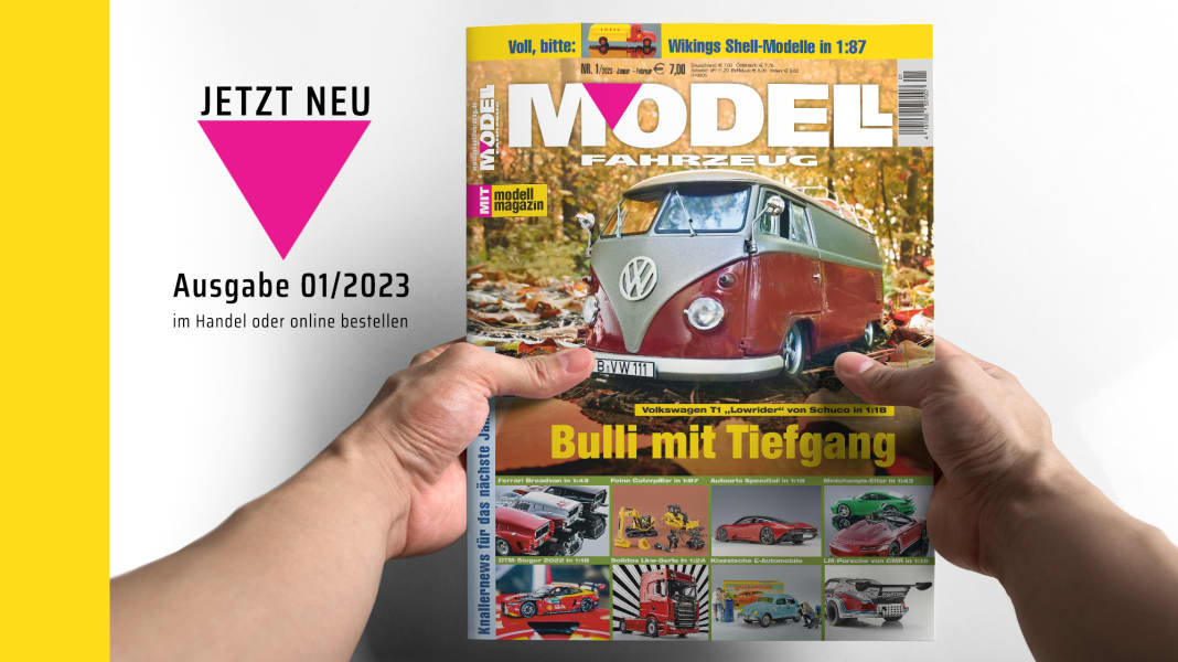 Heft 1/2023 von MODELL FAHRZEUG ist da und enttarnt News für das Jahr 2023