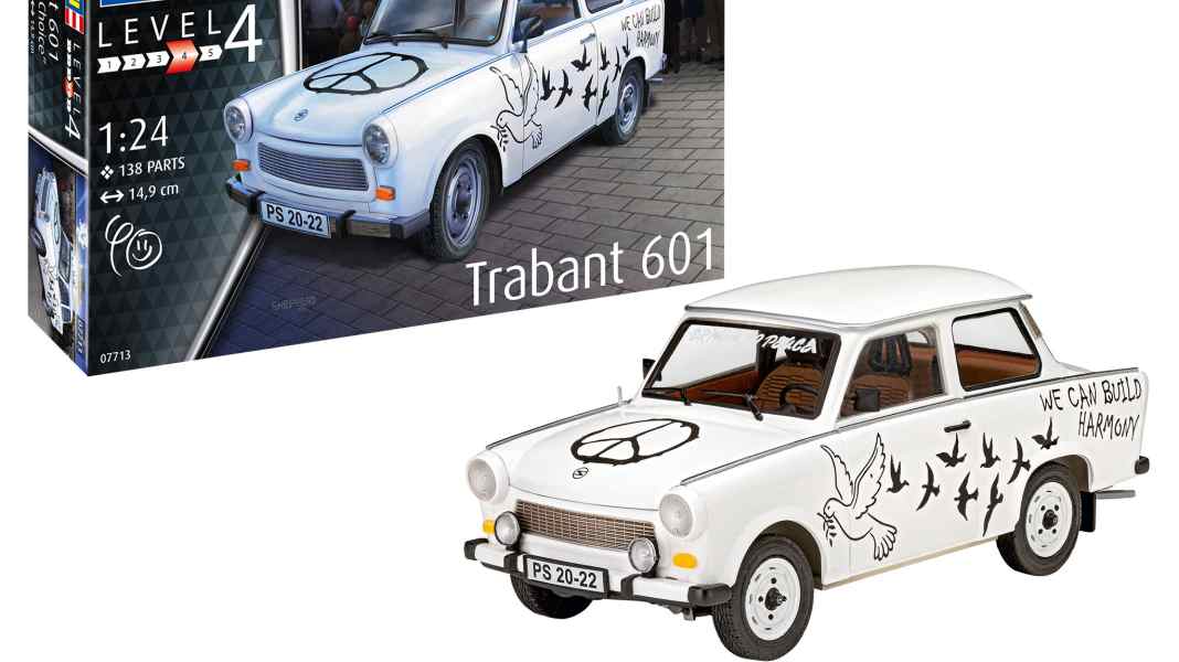 Das “Builder´s-Choice”-Modell von Revell für 2022 ist ein Trabbi-Bausatz in 1:24