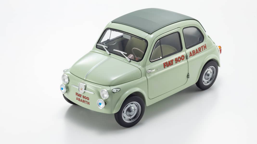 Kyosho plant die heißeste Rennsemmel des Fiat 500 im Maßstab 1:18