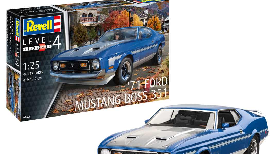 Revell bringt Boss 351 Mustang als Plastikkit in 1:25 an den Start