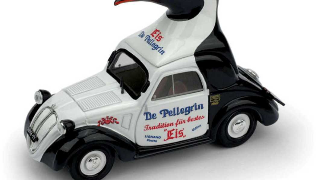 Brumm rollt nostalgischen Fiat Topolino für Eisliebhaber in 1:43 aus der Box