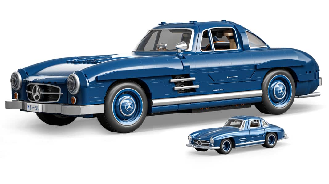 Hot Wheels: Der Flügeltürer kommt als Steinchenbausatz in 1:12