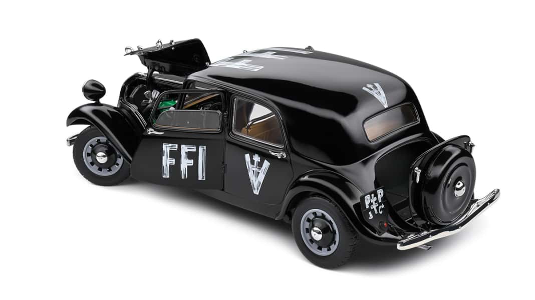 Diesen 1:18-Citroen fuhren die Guten. Solido bringt Traction Avant “FFI”!