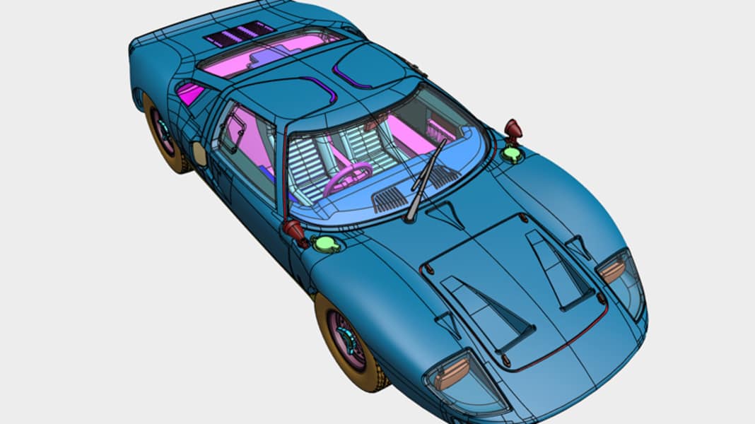 Corgi baut den Ferrari-Killer der Sechziger, den Ford GT 40, in 1:43 für seine Vanguards