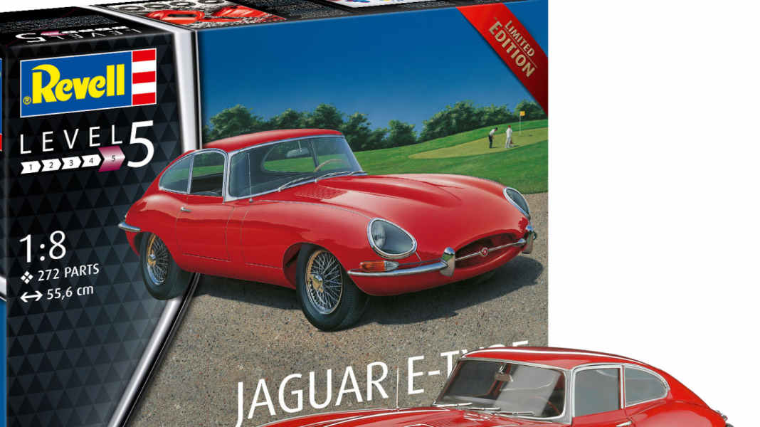 Revell bringt den Jaguar E-Type als Kit im Großmaßstab 1:8