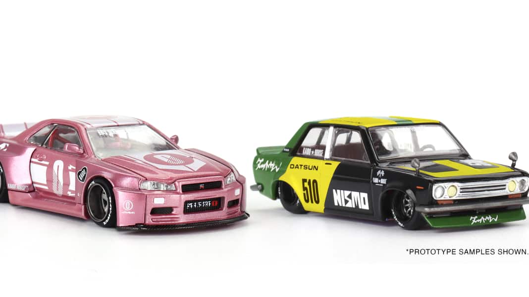 Mini GT bringt drei verrückte Kaido-House-Japaner von Chevy bis Nissan in 1:64