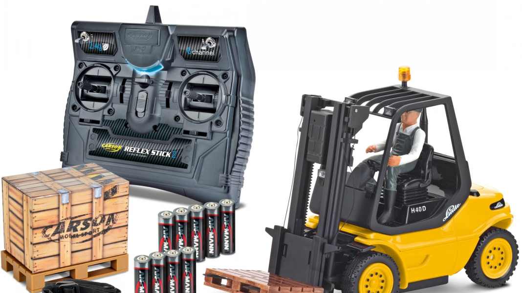 Mit dem Linde H40D stapelt Carson Modelsport hoch – im Maßstab 1:14