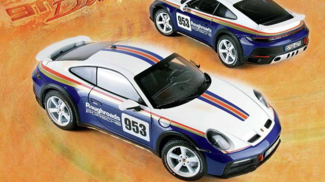 Porsche 911 (992) Dakar von Norev in 1:18 - Für Sand gebaut
