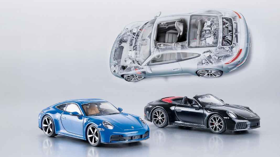 Jetzt auch mit Doppelherz – Porsche Carrera 992.2 in 1:43