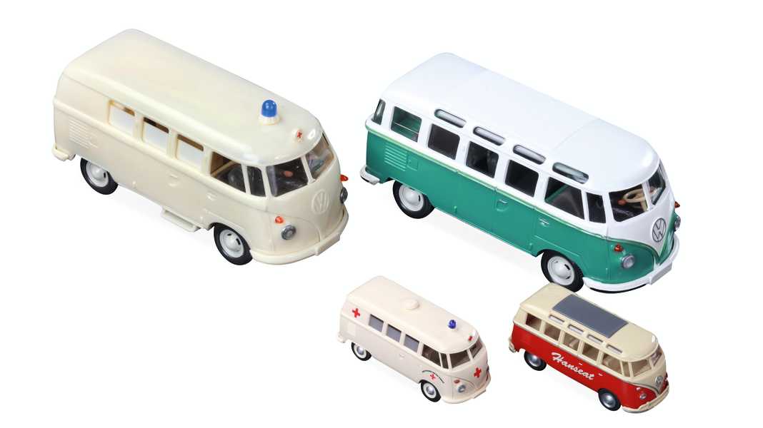 Die Wiking-Ahnengalerie des VW Bulli in 1:40 - Flower-Power