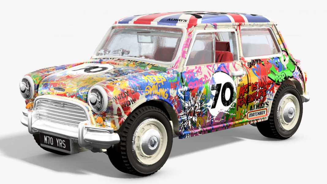 Mattel animiert Mr. Brainwash zum Mini-Kunstwerk in 1:64